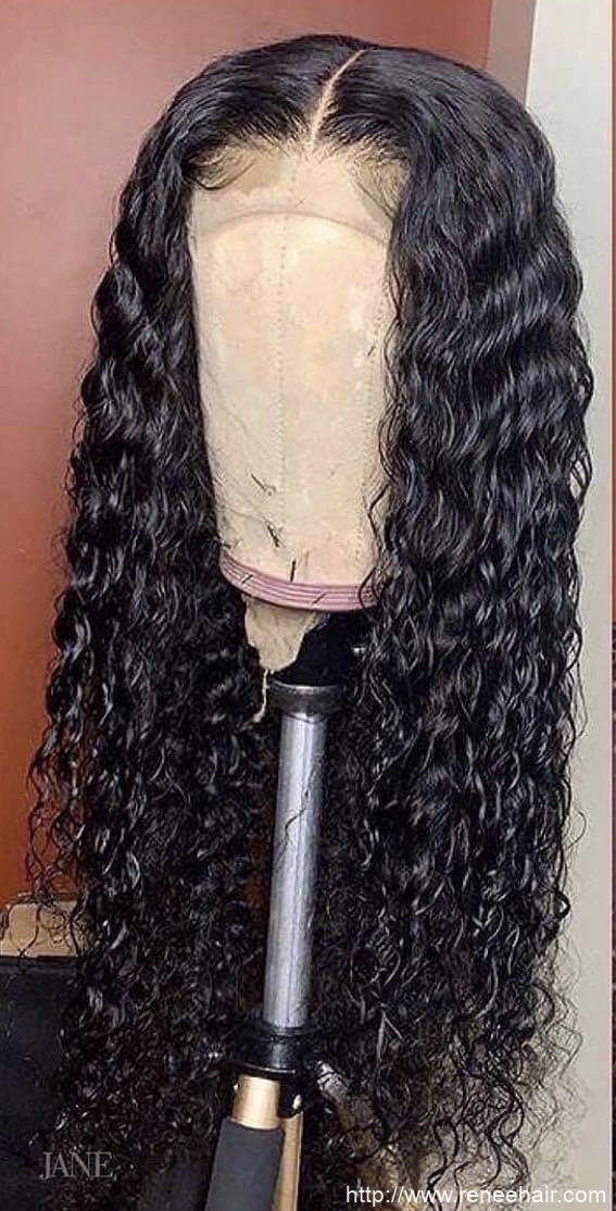 water wave lace front wig 100% human hair can dye,bleach or curl