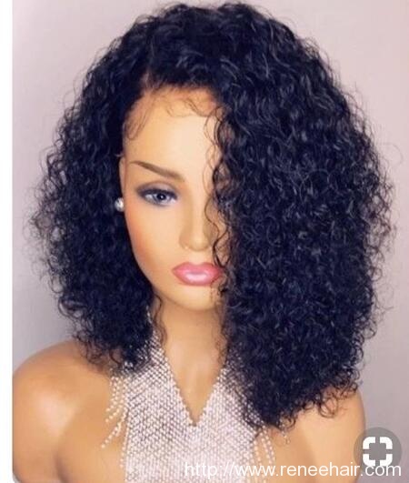 exotic curly lace frontal wig 100% human hair can dye,bleach or straighten